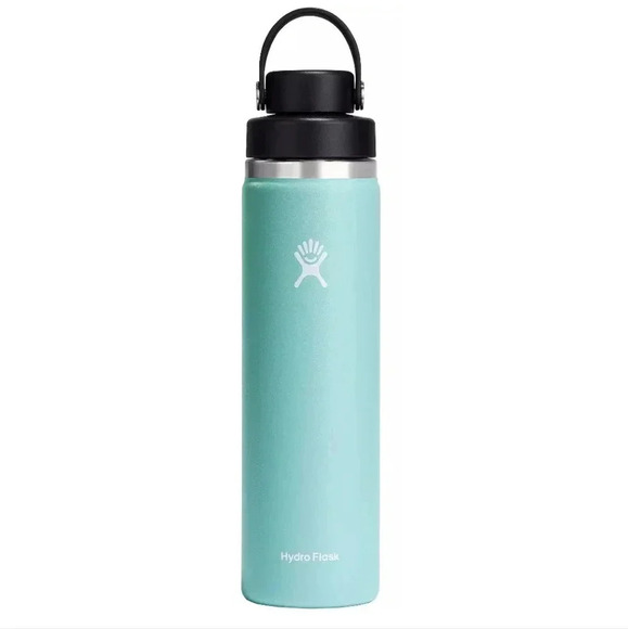 New Hydro Flask 24 oz. Wide Mouth Bottle with Flex Chug Cap Dew Mint Blue Green - Picture 1 of 4